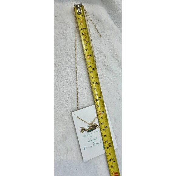 Unbranded Mermaid Gold Tone Pendent Necklace 17~19.5in - Picture 5 of 7